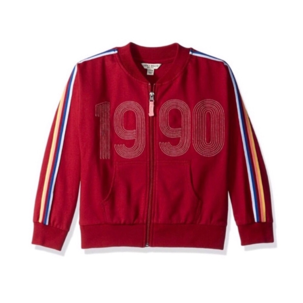 Lucky Brand Jorgensen Track Jacket Biking Red Big Girl’s Size S NWT $44.50 - Picture 1 of 9